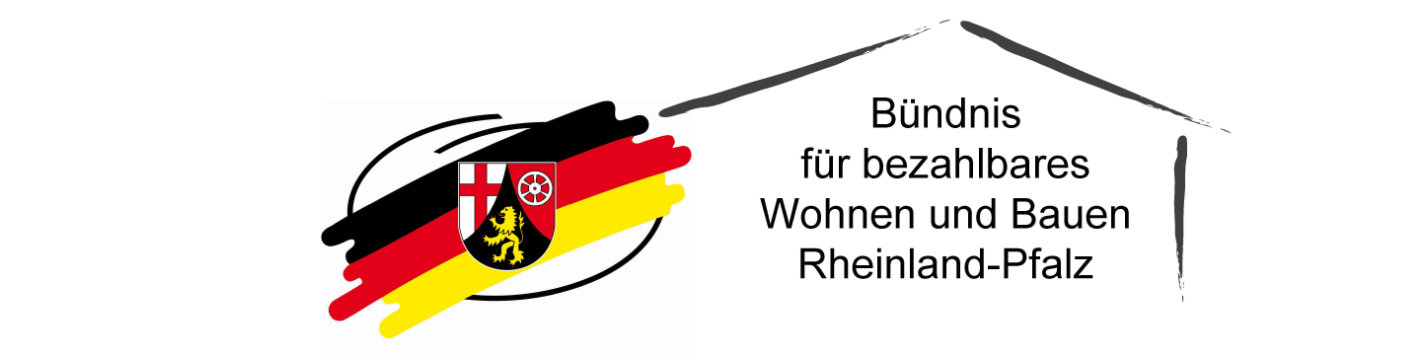 Logo des Bündnisses für bezahlbares Wohnen und Bauen in Rheinland-Pfalz.