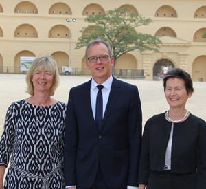 Finanzministerin Doris Ahnen; Stephan Filtzinger und Brigitte Bollinger-Wechsler